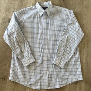 Croft & Barrow Button Down Shirt - Mens - white - blue